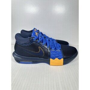 Size 12 Nike Lebron Witness 8 Entourage Navy Blue Royal Gold FB2239-403 Mens NEW